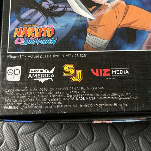 VTG Naruto Shippuden Team Puzzle 1000 piece The OP Usaopoly 19" X 27" Anime - Picture 3 of 5